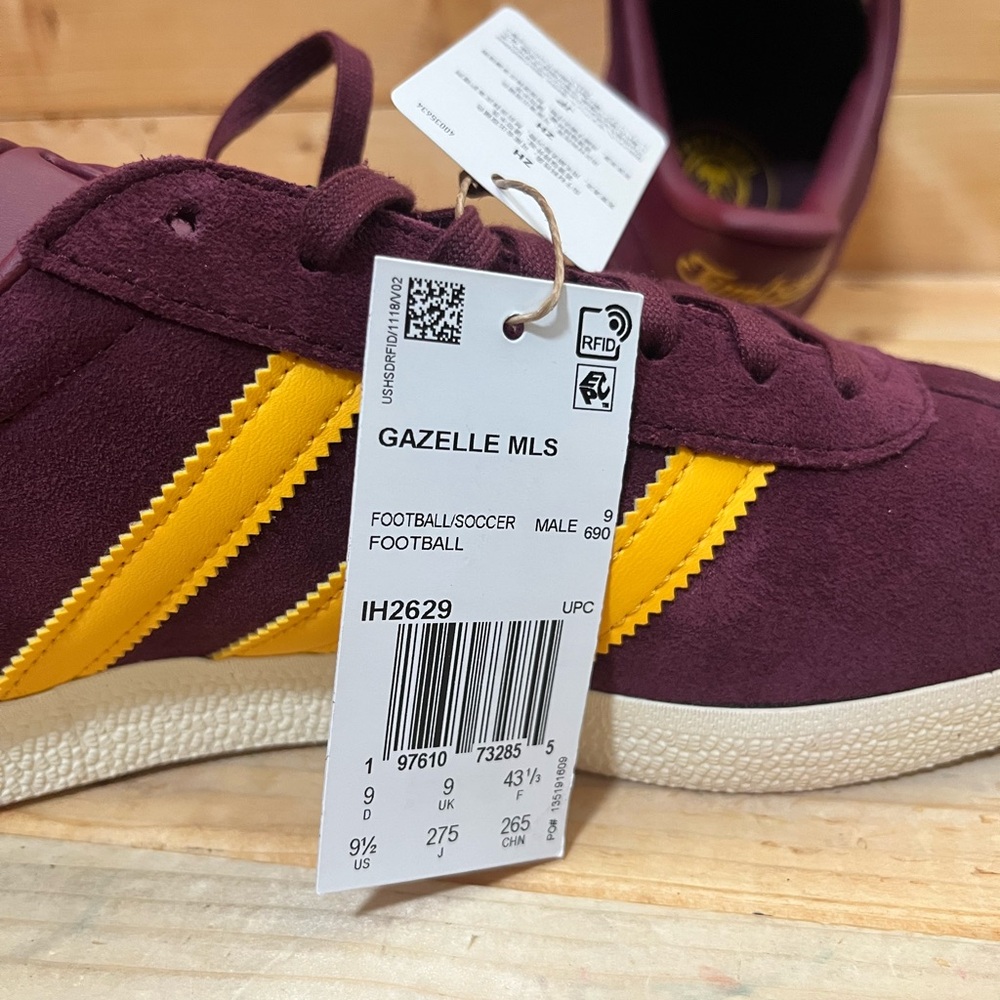 New Adidas Portland Timbers MLS Archive Collection Gazelle IH2629 Men’s 9.5 - Picture 7 of 8